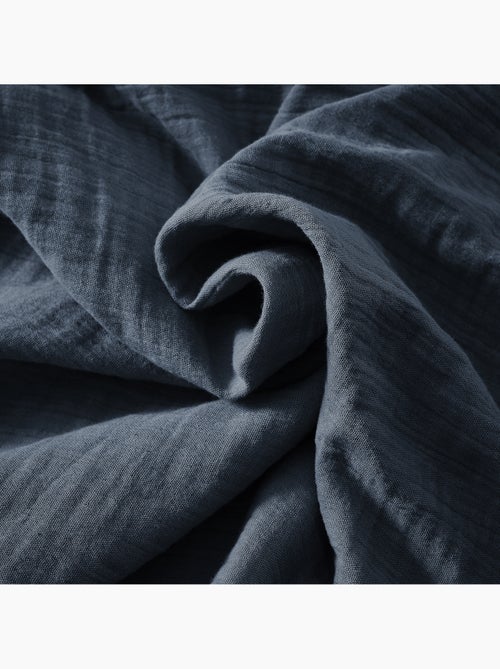 Nappe rectangulaire – Double gaze de coton – Gaïa Minuit - Kiabi