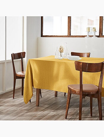 Nappe rectangulaire – Double gaze de coton – Gaïa Minuit