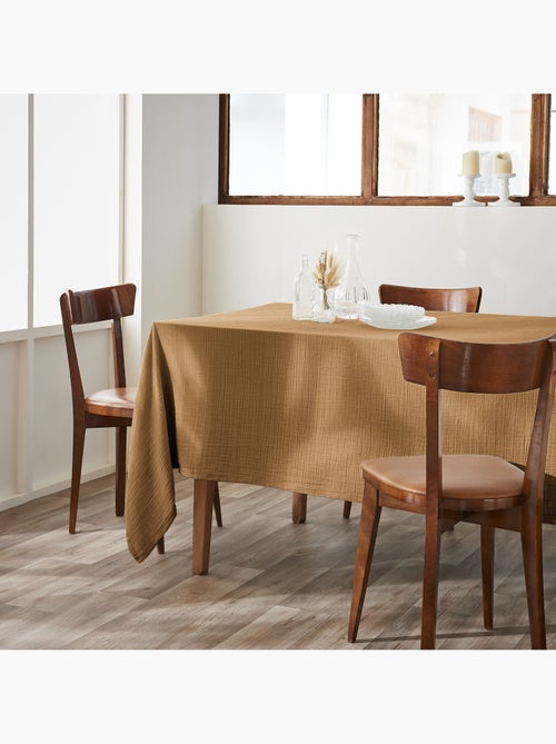 Nappe rectangulaire – Double gaze de coton – Gaïa Minuit - Kiabi