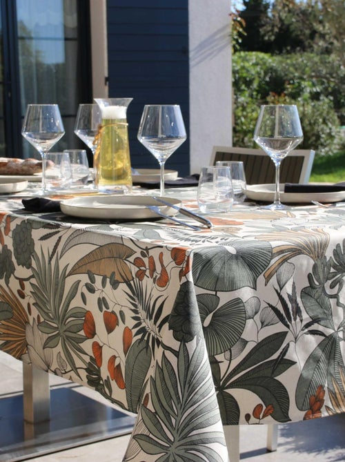 Nappe rectangulaire en coton enduit - Kiabi