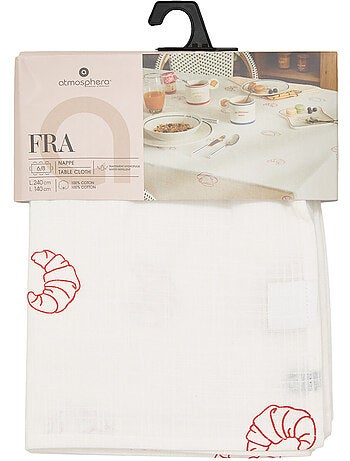 Nappe rectangulaire en coton fra