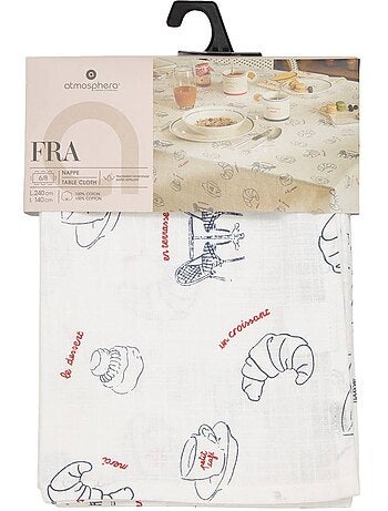 Nappe rectangulaire en coton FRA