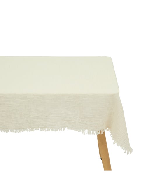 Nappe rectangulaire en coton gaufré - Kiabi