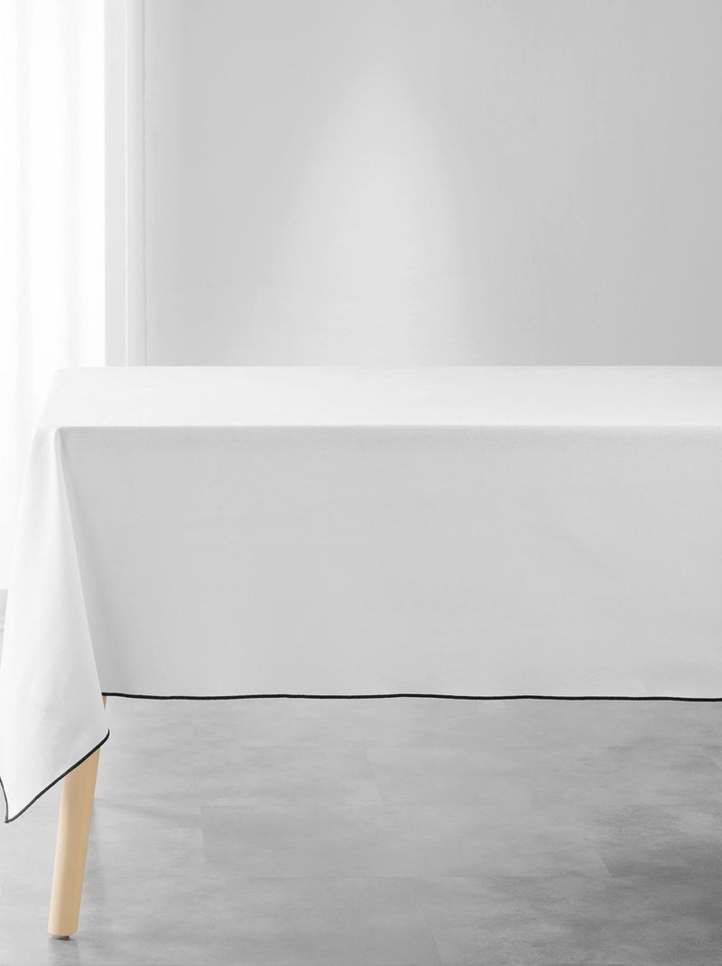 Nappe rectangulaire en coton recyclé Anaïs Blanc - Kiabi