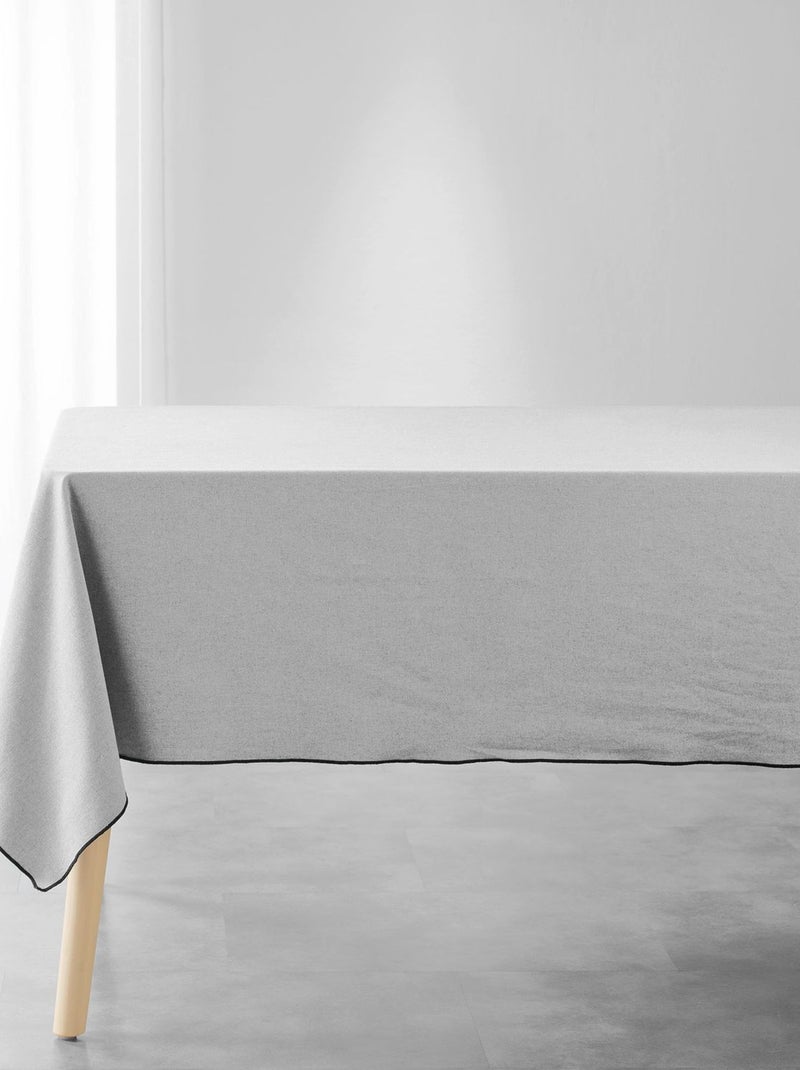 Nappe rectangulaire en coton recyclé Anaïs Gris - Kiabi