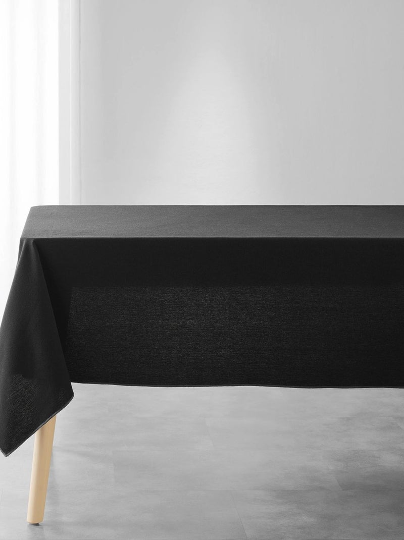 Nappe rectangulaire en coton recyclé Anaïs Noir - Kiabi