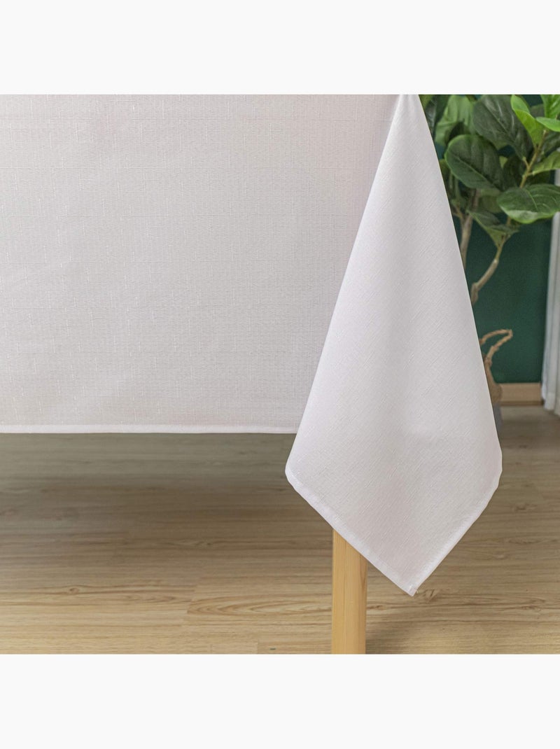 Nappe rectangulaire enduite et anti tache Blanc - Kiabi