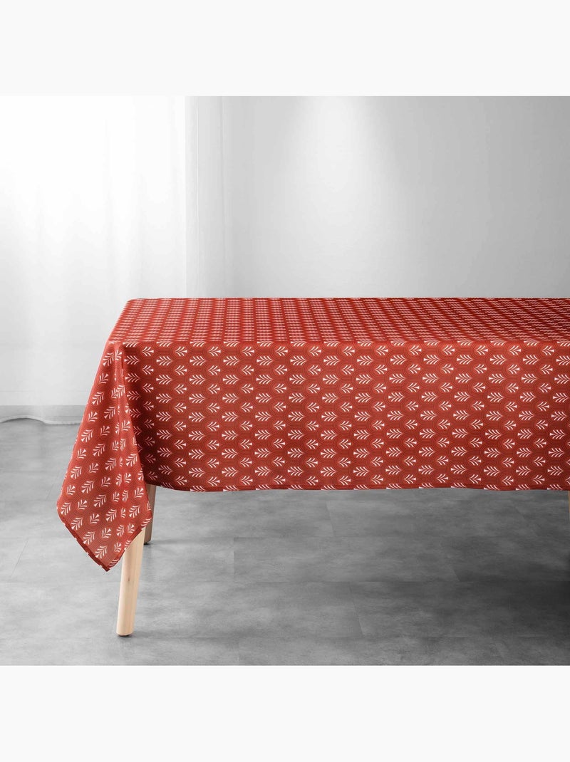 Nappe rectangulaire esprit nature Orange corail - Kiabi