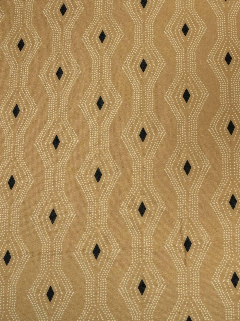 Nappe rectangulaire imprimée graphique Jaune - Kiabi