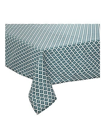 Nappe rectangulaire imprimée losanges graphiques