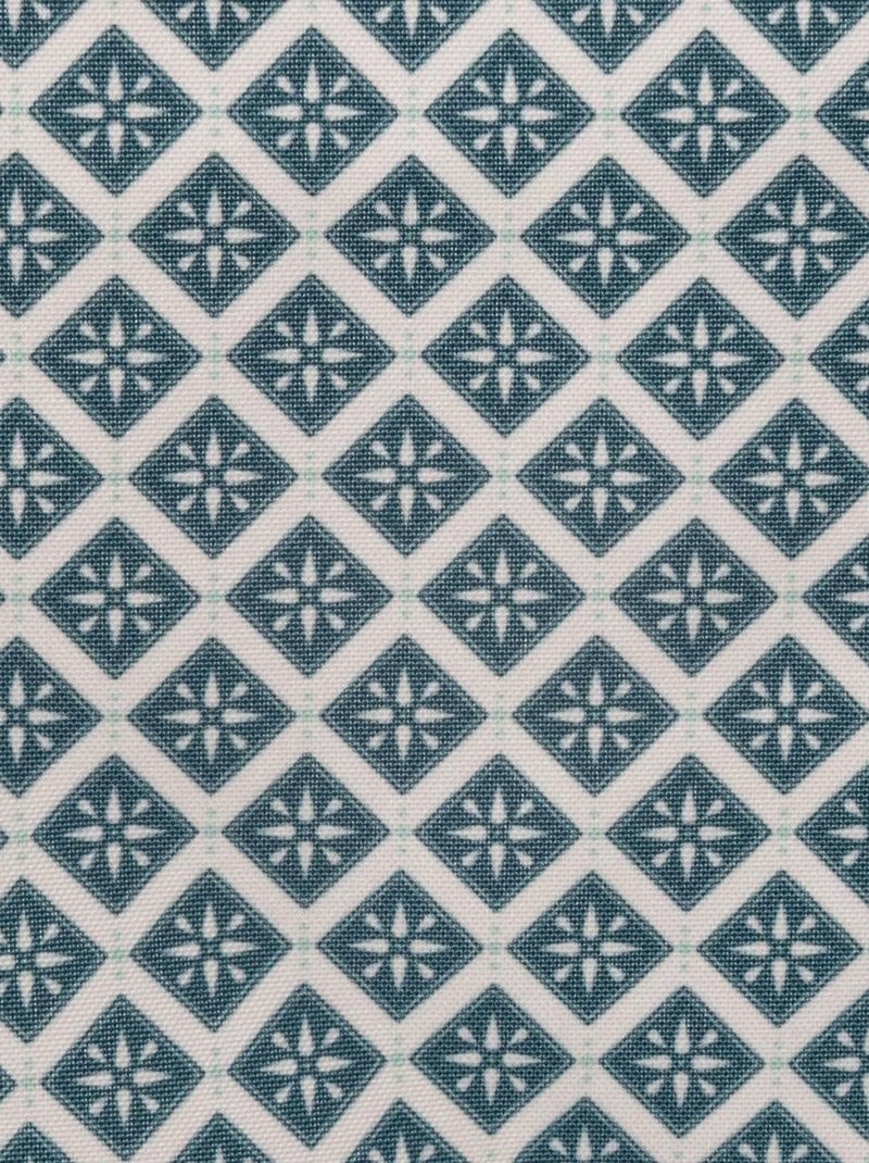 Nappe rectangulaire imprimée losanges graphiques Bleu - Kiabi