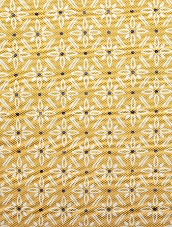 Nappe rectangulaire imprimée motif floral géométrique