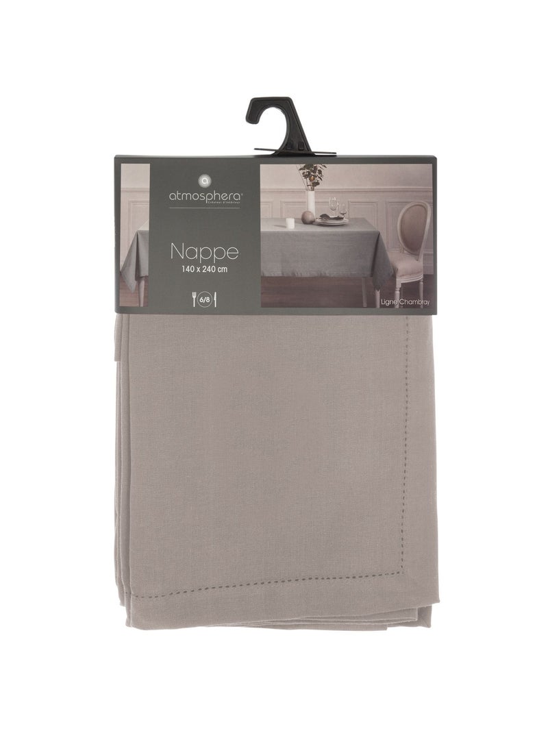 Nappe rectangulaire Jane en coton Gris - Kiabi