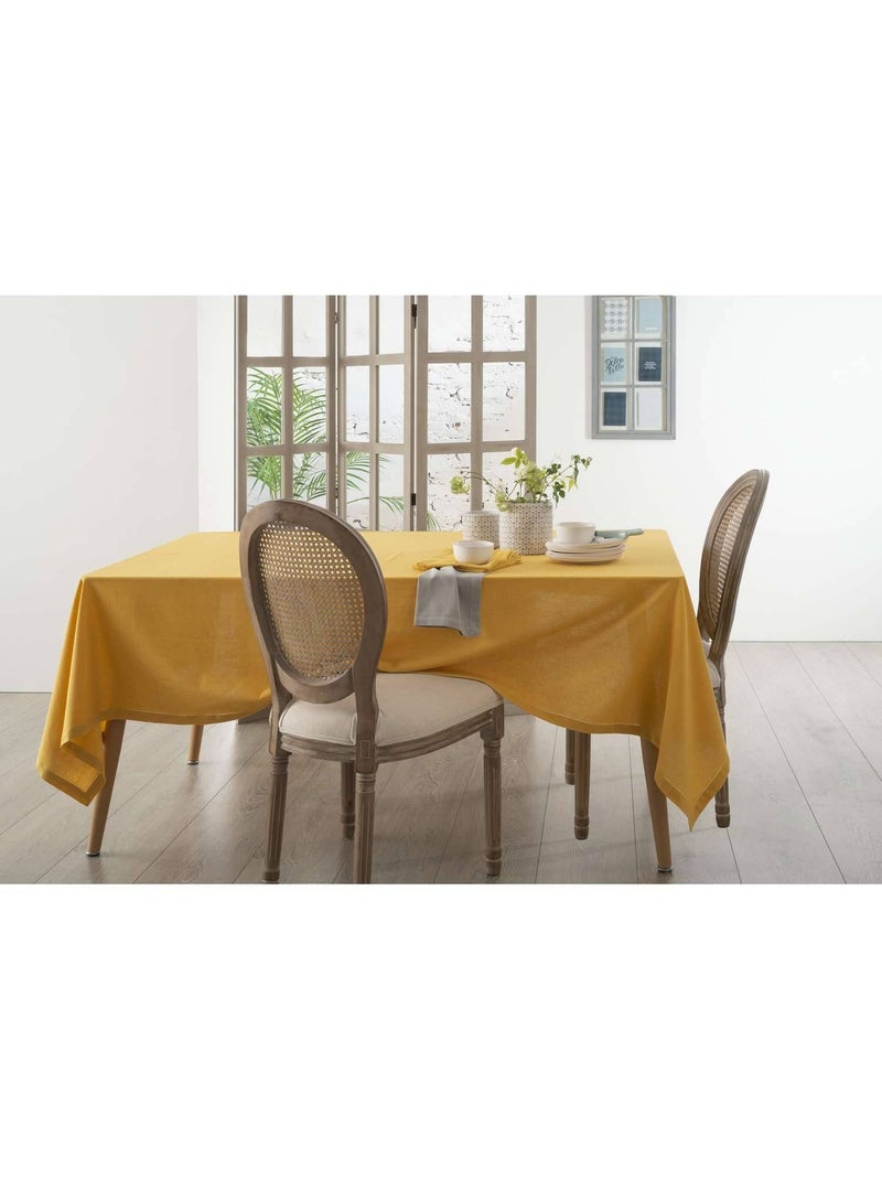Nappe rectangulaire Jane en coton Jaune - Kiabi