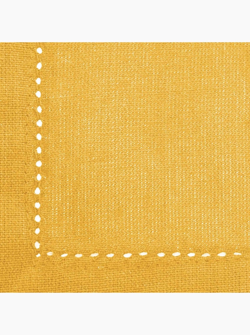 Nappe rectangulaire Jane en coton Jaune - Kiabi
