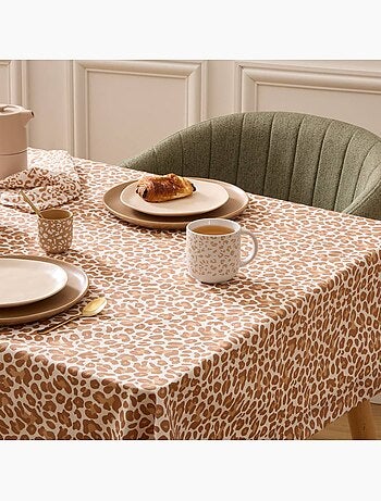 Nappe rectangulaire motif animal LEOPADI
