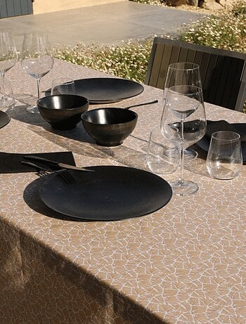 Nappe rectangulaire plastifiée 100% coton