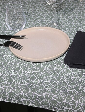 Nappe rectangulaire plastifiée 100% coton