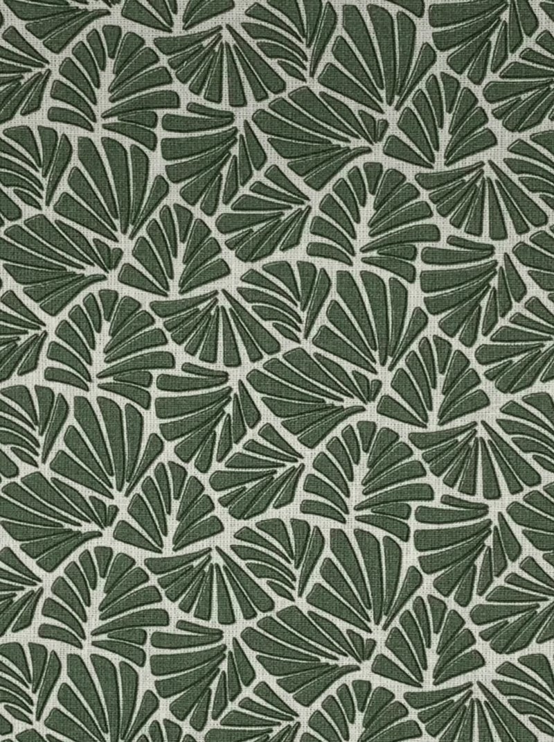 Nappe rectangulaire plastifiée 100% coton Vert - Kiabi
