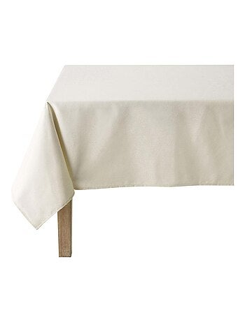 Nappe rectangulaire unie en coton, traitée Teflon, CAMBRAI