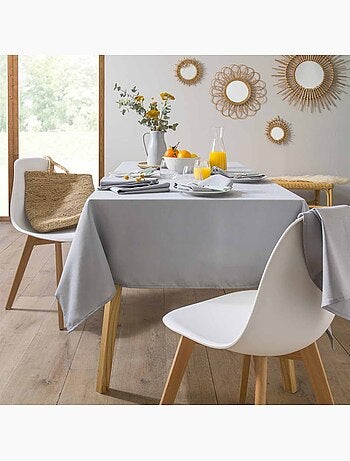 Nappe rectangulaire unie en coton, traitée Teflon, CAMBRAI