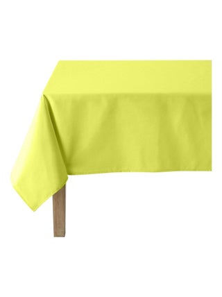 Nappe rectangulaire unie en coton, traitée Teflon, Made in France, CAMBRAI