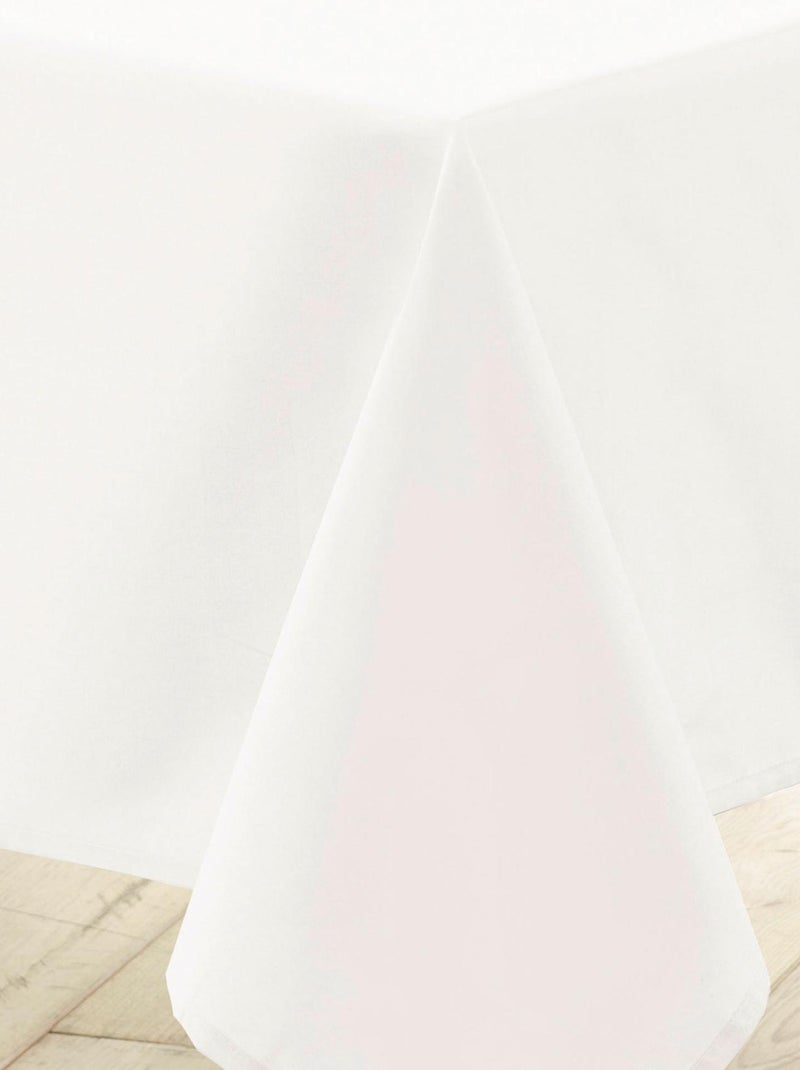 Nappe rectangulaire unie Essentiel Blanc - Kiabi