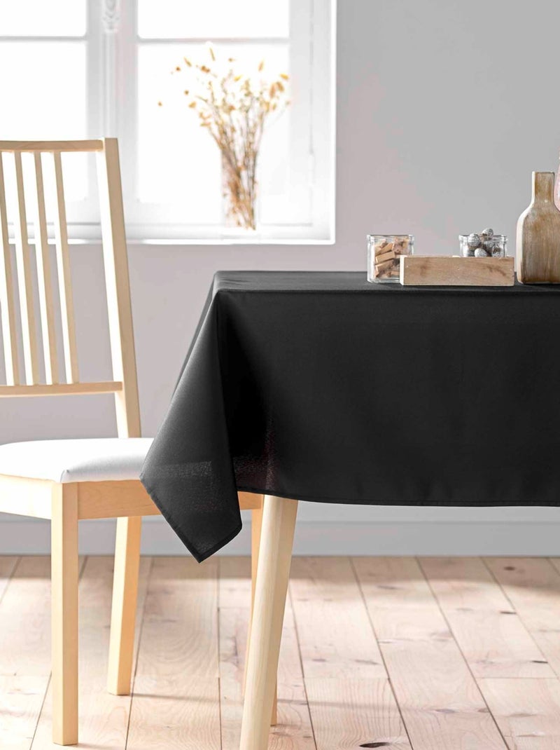 Nappe rectangulaire unie Essentiel Noir - Kiabi