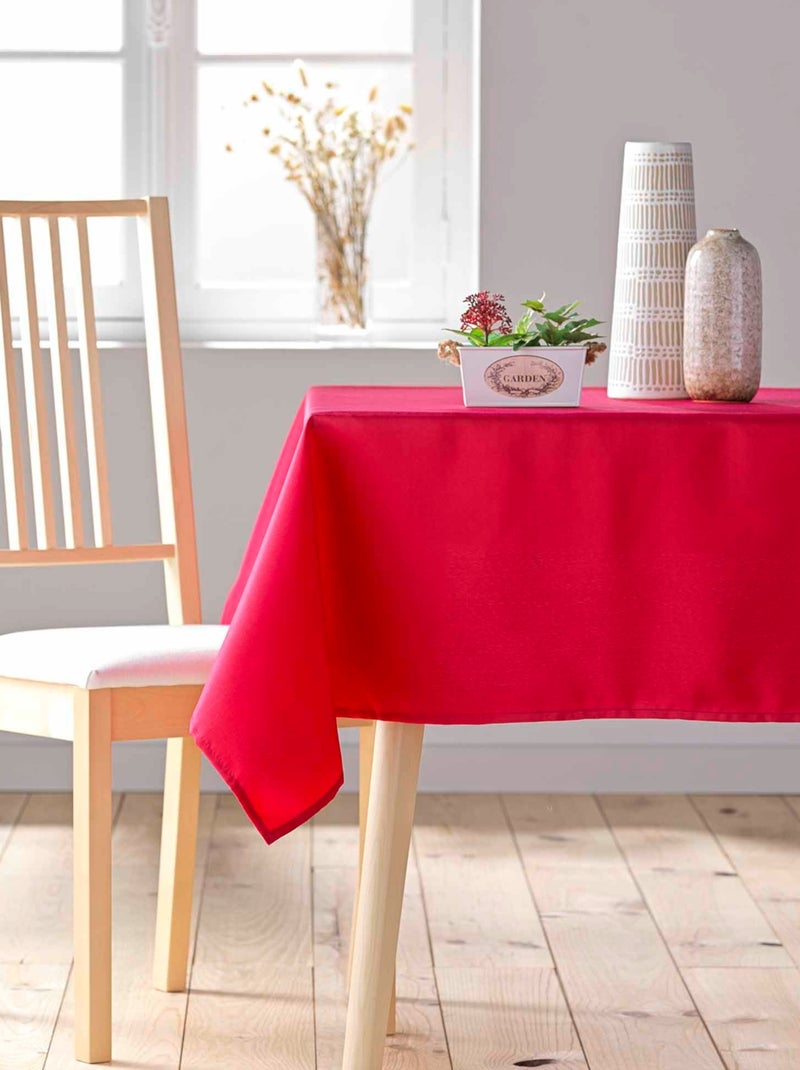 Nappe rectangulaire unie Essentiel Rouge - Kiabi