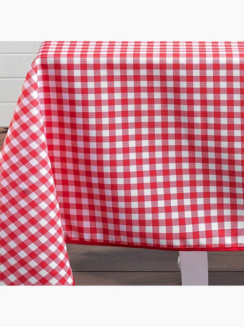 Nappe rectangulaire vichy rouge et blanc - Kiabi Nappe rectangulaire vichy rouge et blanc - Kiabi