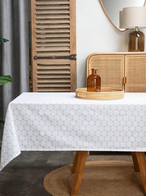 Nappe rectangulaire white craft - Kiabi