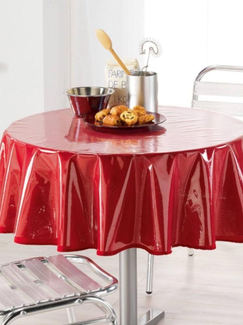 Nappe ronde 140cm Cristal transparent Transparent - Kiabi