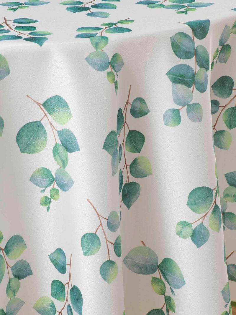 Nappe ronde 180 cm Feuilles leandre Vert - Kiabi