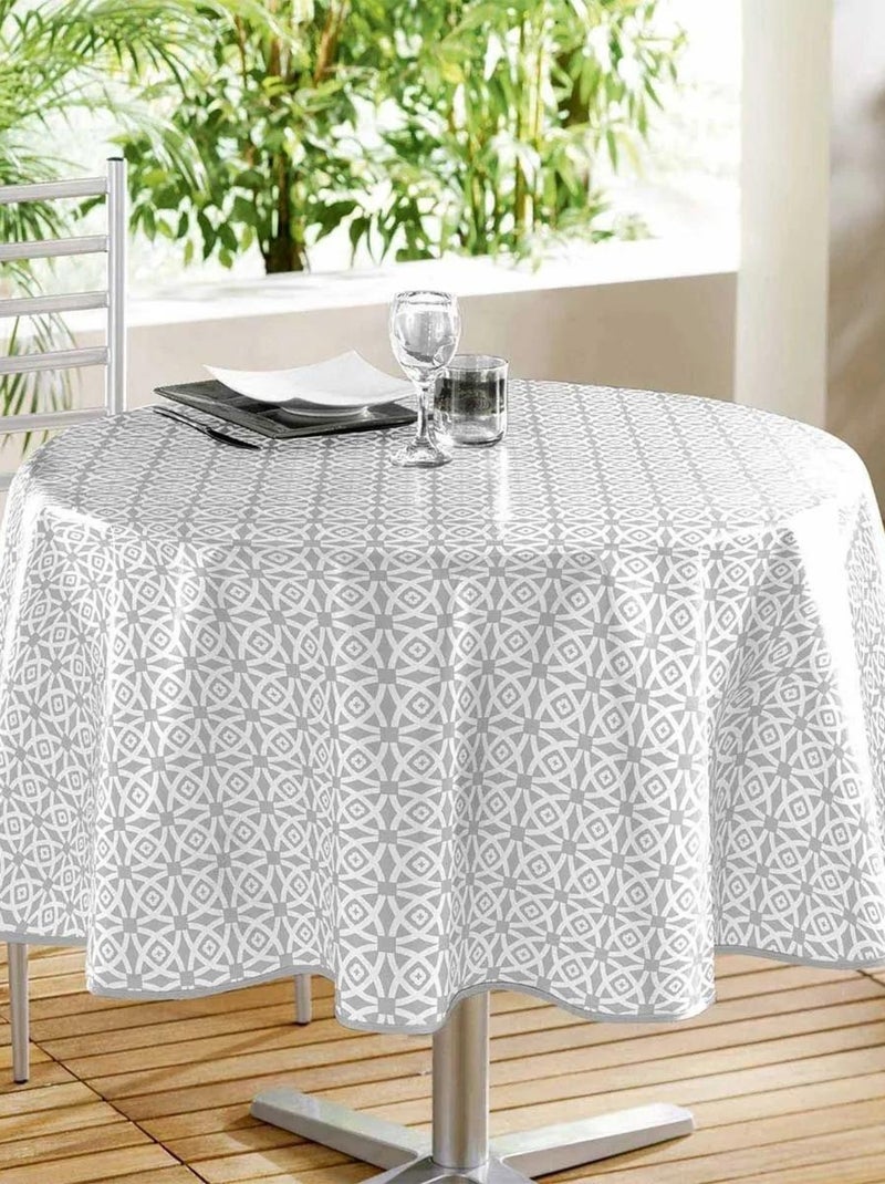Nappe ronde Abaca Gris - Kiabi