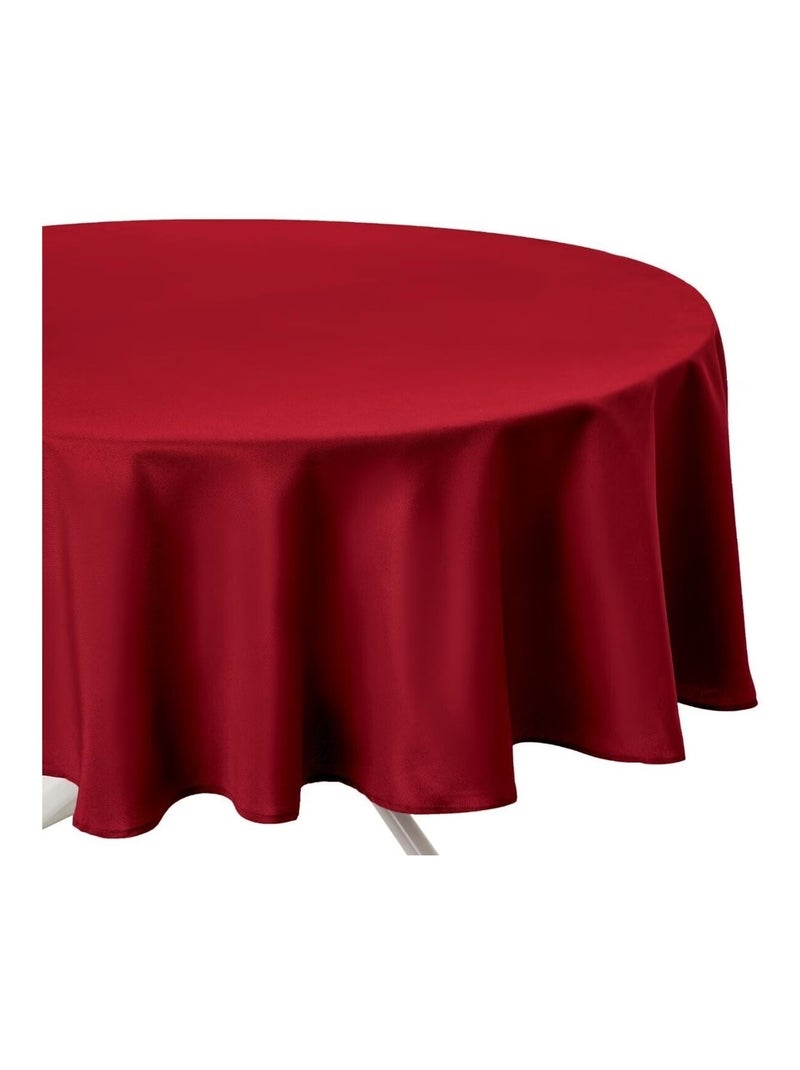 Nappe ronde anti tache Collection couleurs Rouge - Kiabi