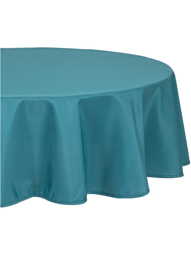 Nappe ronde anti tache Colors Bleu canard - Kiabi