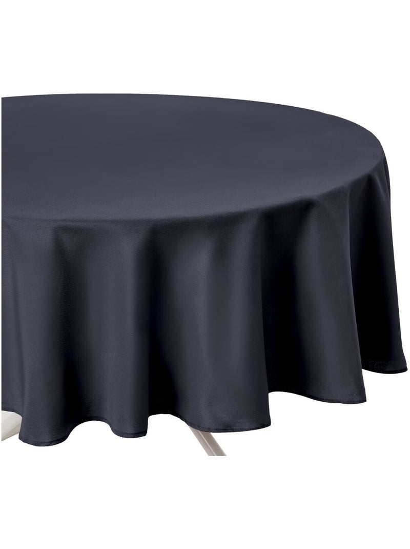 Nappe ronde anti tache colors Noir Gris anthracite - Kiabi