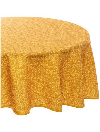 Nappe ronde anti tache Ethnique