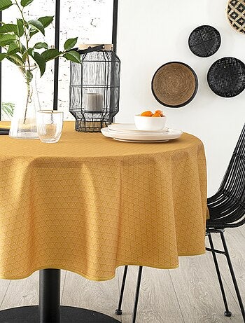 Nappe ronde anti tache Ethnique