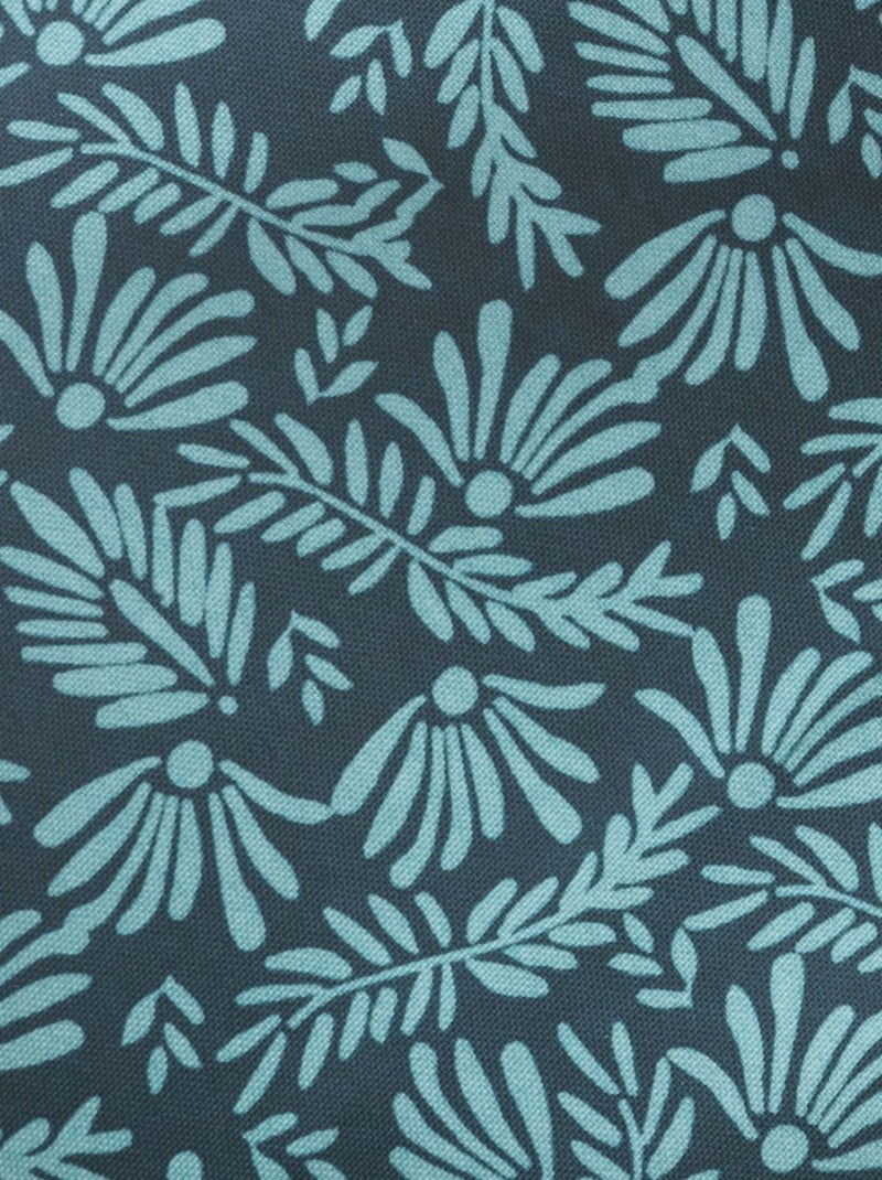 Nappe ronde anti tache imprimé Bleu - Kiabi