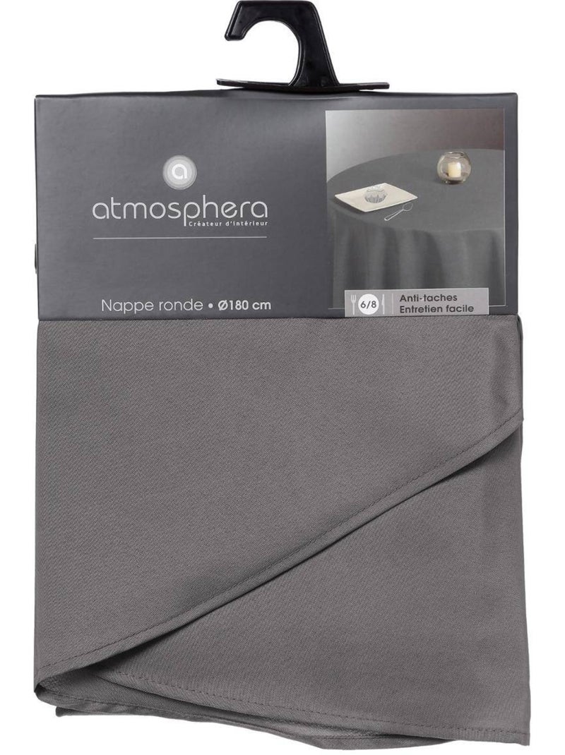 Nappe ronde anti-tâche lallie Gris - Kiabi