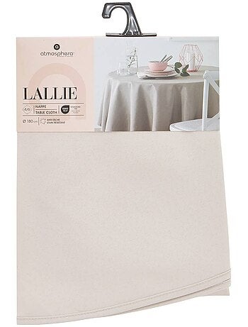 Nappe ronde anti-tâche lallie