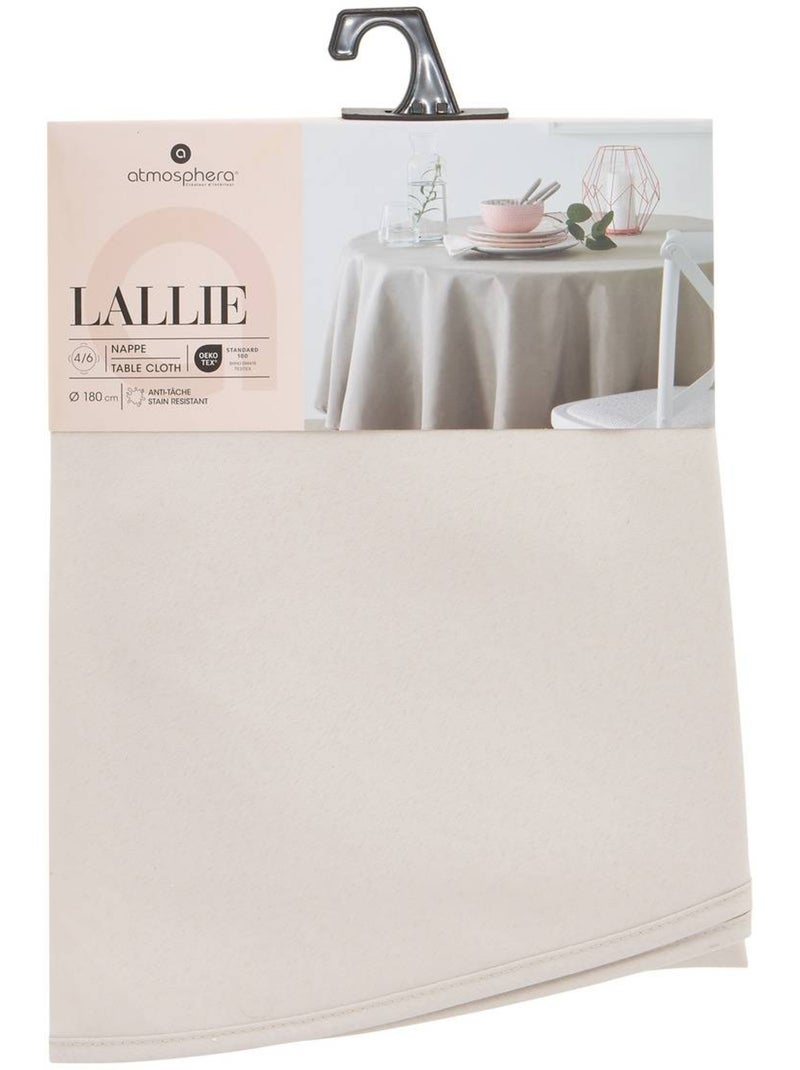 Nappe ronde anti-tâche lallie Lin - Kiabi