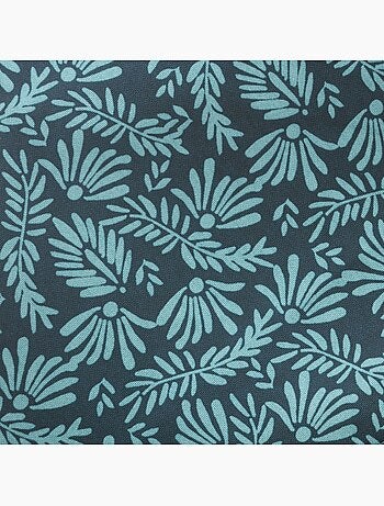 Nappe ronde anti-tâche motifs feuilles meili