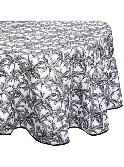 Nappe ronde anti tache Palmiers - Kiabi