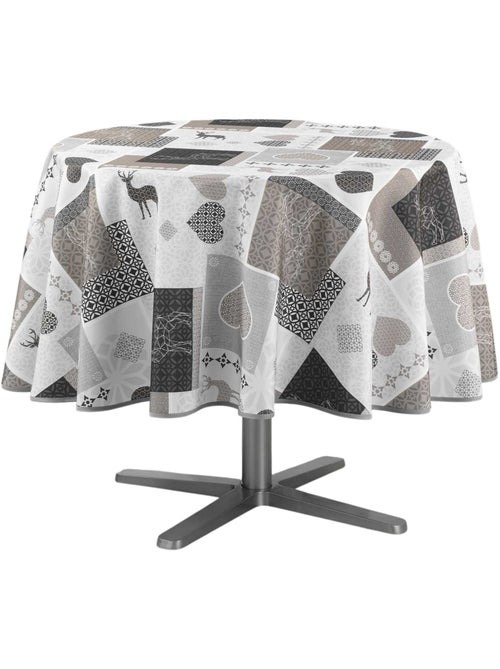 Nappe ronde Chalet montagne Valthos - Kiabi