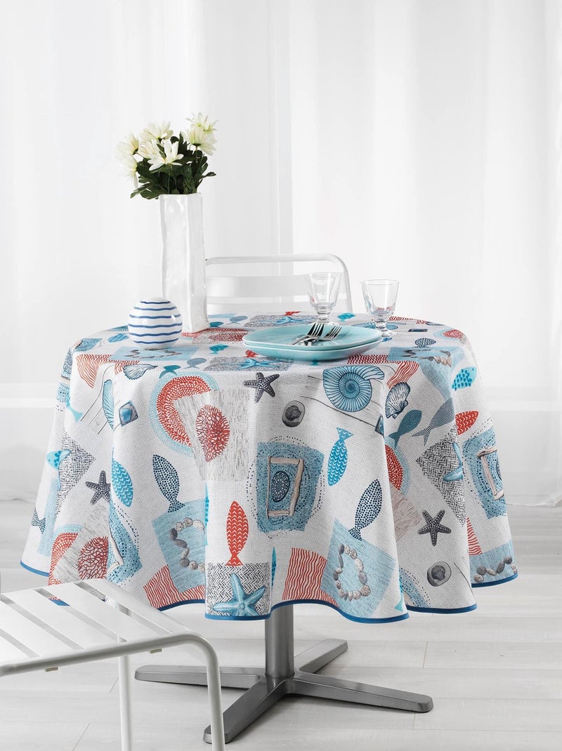 Nappe ronde Collection Cap Ferret Bleu - Kiabi