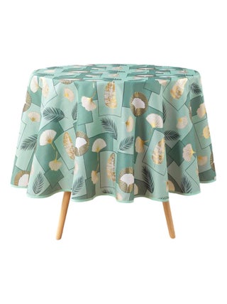 Nappe ronde Collection Gincko natane metalise