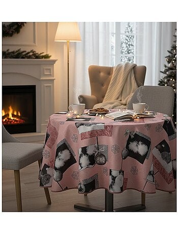 Nappe ronde Cotina flocons