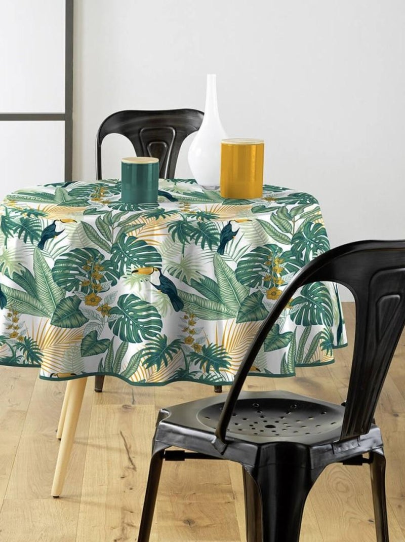Nappe ronde D160 Textilia Guyana Vert - Kiabi